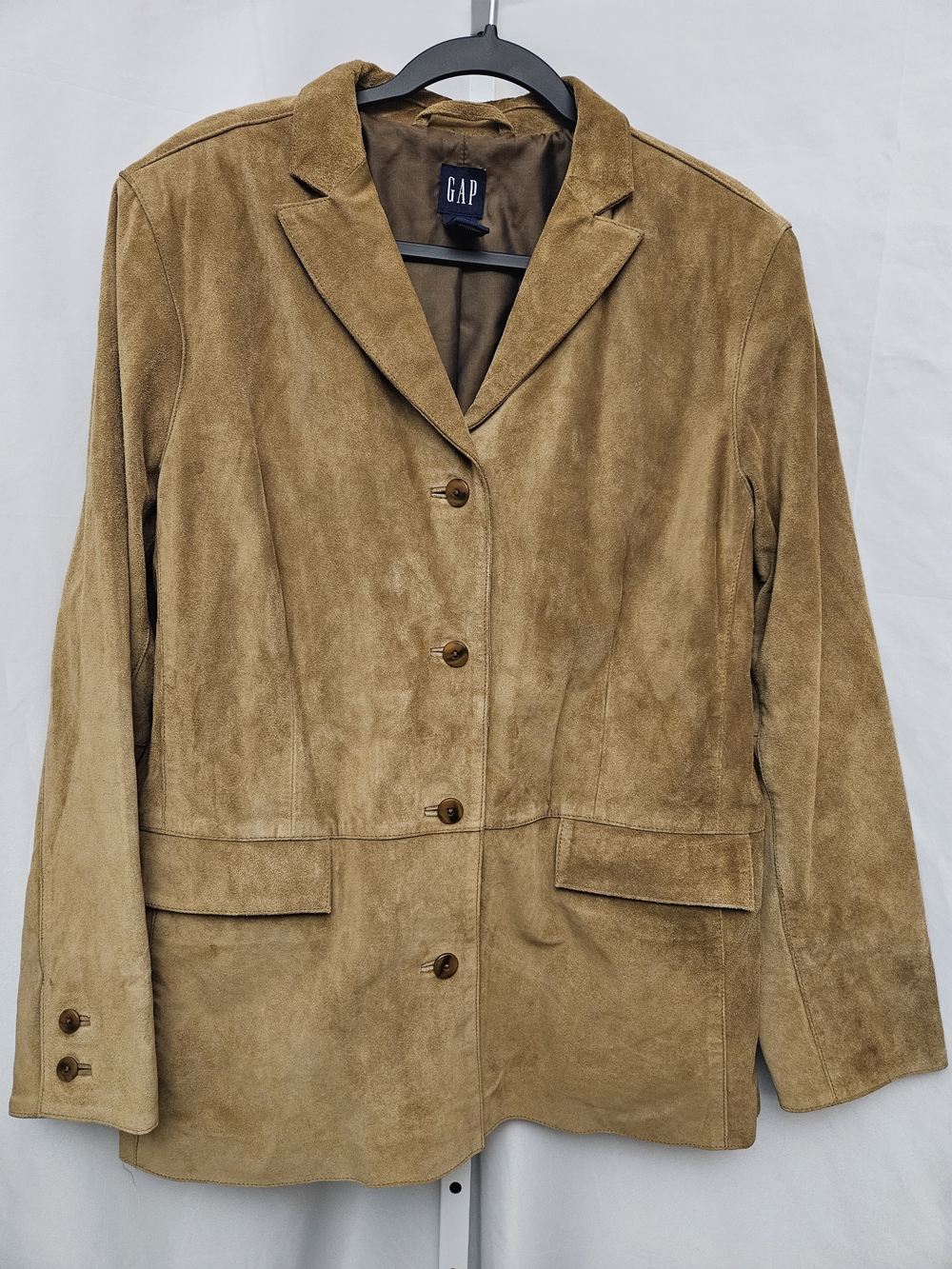 Vintage GAP Leather Suede Blazer Jacket in Tan